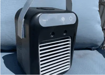Glacier Breeze customer review – cooler outdoors on cushions